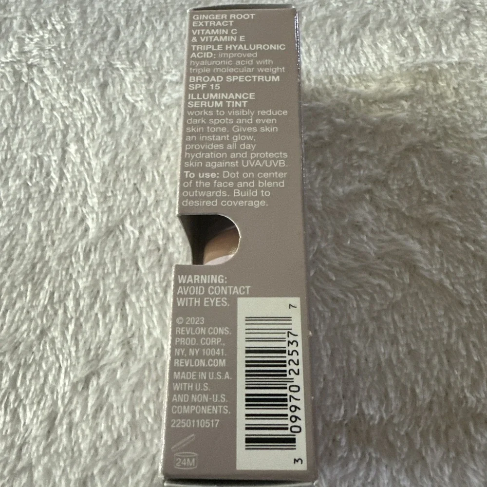 Revlon Illuminance Serum Tint Foundation 517 Amber Exp 9/25 Made In USA